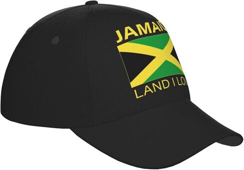 Cute Jamaica Flag Baseball Cap for Men Women Jamaican Trucker Hat Adjustable Snapback Baseball Hat in Saudi Arabia