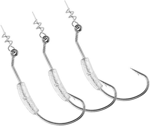 JOHNCOO 6pcs/pack Swimbait Weighted Hook with Twistlock Silver or Gold Underspin Superline Spring Hook for Soft Lures 0.11oz 0.18oz 0.25oz 0.32oz in Saudi Arabia