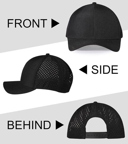 قبعة Snapback للرجال، قبعة بيسبول قابلة للتعديل، سريعة الجفاف، قبعات كرة خلفية شبكية للرجال والنساء in Kuwait