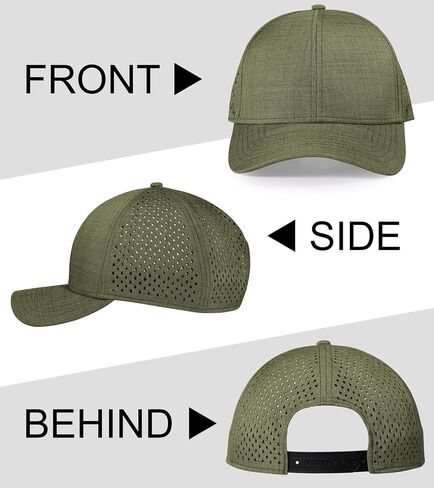 قبعة Snapback للرجال، قبعة بيسبول قابلة للتعديل، سريعة الجفاف، قبعات كرة خلفية شبكية للرجال والنساء in Kuwait