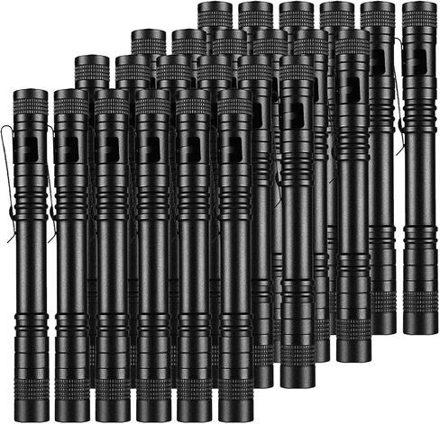 MODOAO LED Penlight مصباح يدوي تكتيكي، 4 قطع 200LM Penlight مصباح يدوي تكتيكي مع مشبك جيب Penlight ضوء الطوارئ المحمول (4 قطع) in Kuwait