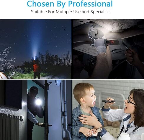 MODOAO LED Penlight مصباح يدوي تكتيكي، 4 قطع 200LM Penlight مصباح يدوي تكتيكي مع مشبك جيب Penlight ضوء الطوارئ المحمول (4 قطع) in Kuwait