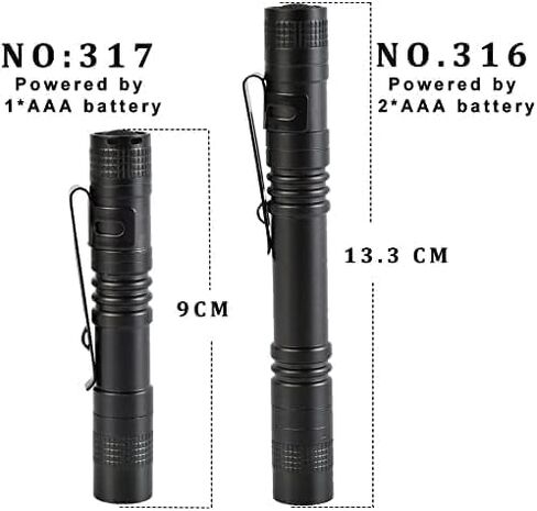 MODOAO LED Penlight مصباح يدوي تكتيكي، 4 قطع 200LM Penlight مصباح يدوي تكتيكي مع مشبك جيب Penlight ضوء الطوارئ المحمول (4 قطع) in Kuwait