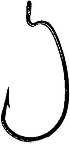 Eagle Claw L7013RG-1/0 Lazer Sharp Extra Wide Gap Worm Hook, Size 1/0, Red Finish in Saudi Arabia