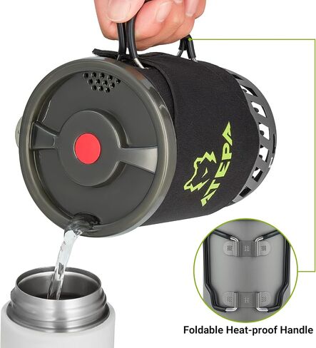 ATEPA Backpacking Stove System Camping Cooking Gear Portable Pot for Outdoor Hiking Hunting Trekking in Saudi Arabia