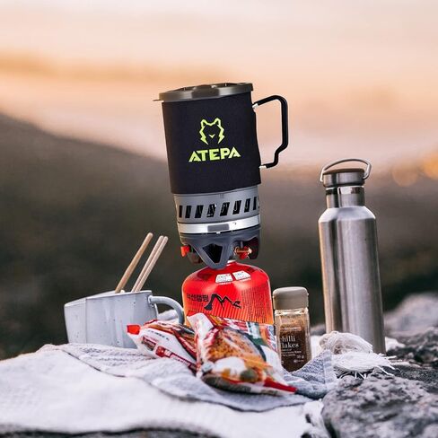 ATEPA Backpacking Stove System Camping Cooking Gear Portable Pot for Outdoor Hiking Hunting Trekking in Saudi Arabia