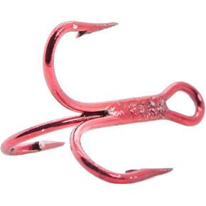 Mustad 3551 Classic Treble Standard Strength Fishing Hooks | Tackle for Fishing Equipment | Comes in Bronz, Nickle, Gold, Blonde Red, [Size 12, Pack of 5]