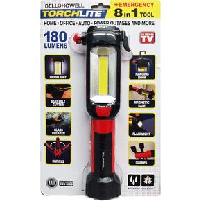 مصباح شعلة بيل + هاول وأداة الطوارئ 8 في 1 مصباح يدوي - مقاوم للصدمات المائية - كما يظهر على التلفاز 180 لومن in Kuwait