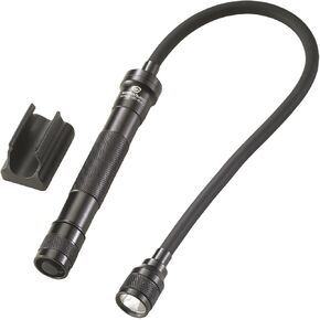 Streamlight 71600 Jr. Reach LED 115-Lumen Handheld Flashlight With Flexible Extension Cable and two (2) AA Alkaline Batteries, Black