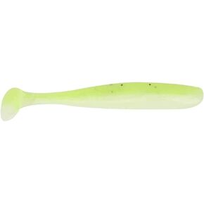 20 Pcs Paddle Tail Swimbaits, Green Worm Grub Soft Fishing Lure Bait Silicone Bass Trout Lure