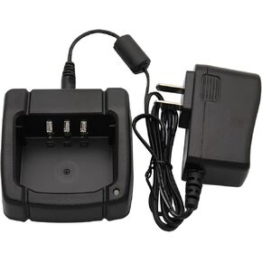 Karier SBH-22 Charger Compatible for Yaesu SBR-25li SBR-26li Battery FT-25 FT-65 FT-25R FT-65R FT25R FT65R Two Way Radios