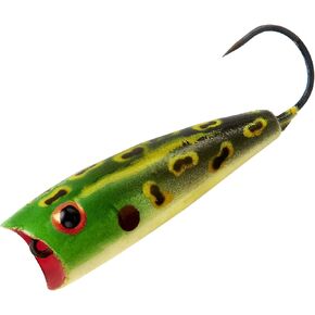 Rebel Lures Micro Critters Ultralight Crankbait Fishing Lure with Barbless Hook, Bullfrog, Micro Pop-R, One Size