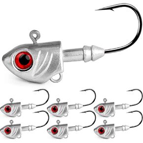 OPQ Jig Heads Fishing Lures Hooks Swimbait Jig Head Minnow Fish Head Jig for Fishing