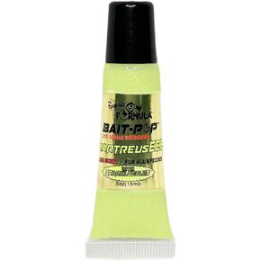 Bait Pop ChartreusEEE - Live Sonar Intensifier Scented Sparklscales .5oz Tube