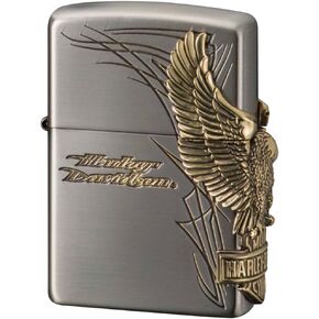 Zippo 2018 Model Harley Davidson Japan Limited Antique Nickel Brass Eagle HDP-66