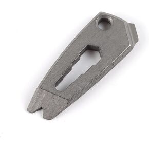 Hamans Titanium EDC Multi Tool Keychain with Wrench Screwdriver Pry Bar Function (Grey)
