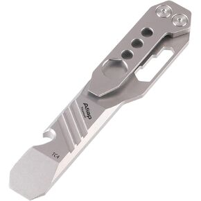 Titanium EDC Pry Bar Multi Tool with Wrench Bottle Opener Clip Function