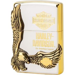 Zippo HDP-17 Lighter Harley Davidson Japan Limited Silver x Gold