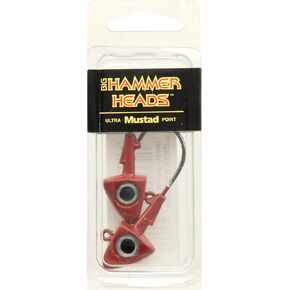 Jig Head with 4/0 Hook, Red, 3/4-Ounce