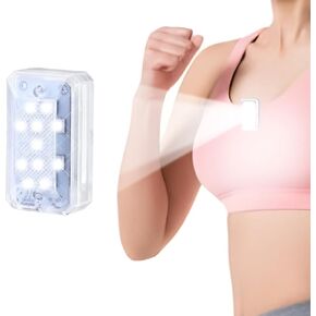 1797 Running Lights for Runners Clip On Flashlight Night Safety Hands-Free Headlamp Rechargeable USB Running Gear Accessories for Dog Harness Collar Vest Pocket Backpack Hat