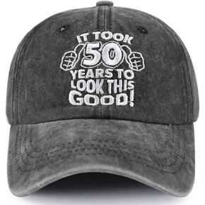 100th 90th 80th 70th 60th 50th 40th 30th Birthday Gifts for Men Women, Vintage 1924 1934 1944 1954 1964 1974 1984 1994 Hat