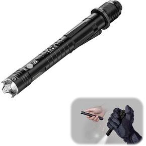 RovyVon H3 Pro Rechargeable Pen Flashlight USB C, 600 lumens Super Bright Pen Light Flashlights, Dual Power Source Dual Buttons Battery Replaceable Penlight, Ideal Presents for Men Family