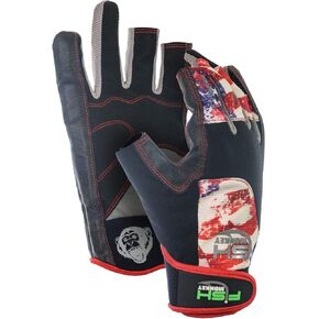 Fish Monkey FM16-AMER-L Quick Release Medium Weight Wiring Glove Charles Perry Edition Americana L