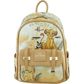 Disney The Lion King Simba and Nala 11 Inch Vegan Leather Mini Backpack