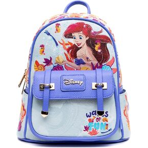 The Little Mermaid - Ariel 11" Vegan Leather Fashion Mini Backpack