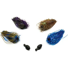 Harmony Fishing - طقم MSS لوزن التنغستن المزخرف/جهاز الانزلاق [عبوة من قطعتين] (نظام التنورة المعياري)