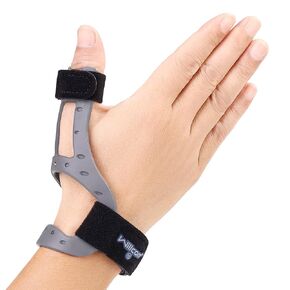 Silicone Thumb Brace for Arthritis Pain Relief, Semi-rigid Support for De Quervains, Trigger Finger, Women & Men, Right & Left Hands (Medium 6.3-7.3 inch)