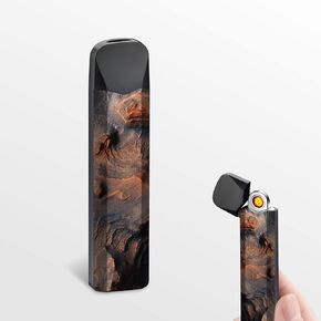 GADATOP Mini Lighter, Ultra-Thin Windproof Electric Lighter Double-Sided Tungsten Turbo Lighter Upgraded Touch Switch Lighter Rechargeable USB Lighter with LED Battery Indicator (Fruit)