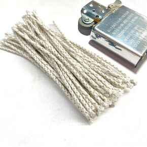 50 قطعة من فتيل الألياف الزجاجية ومادة القطن ملحقات ولاعة البنزين الكيروسين (الفتيل العالمي)، كاكي فاتح in Kuwait