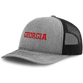 Custom Richardson Trucker Hat Georgia State America USA D Embroidery Polyester in Saudi Arabia