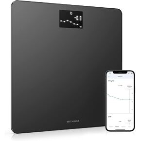 Withings Body - Digital Wi-Fi Smart Scale with Automatic Smartphone App Sync, BMI, Multi-User Friendly, with Pregnancy Tracker & Baby Mode