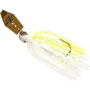Z-Man CBEV12-02 ChatterBait Elite Evo، 1/2 أونصة، شارتروز/أبيض