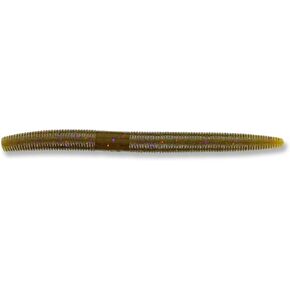 Yamamoto Senko Worm, 5", 10pk, Green Pumpkin with Purple & Small Copper