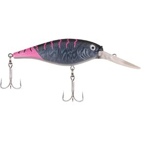 Berkley Flicker Shad Fishing Lure, Firetail MF Black Cougar, 1/2 oz, 3 1/2in | 9cm Crankbaits, Size, Profile and Dive Depth Imitates Real Shad, Equipped with Fusion19 Hook