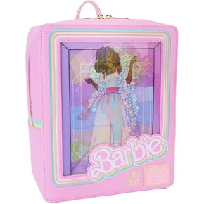 Loungefly Barbie 65th Anniversary Doll Box Triple Lenticular Mini Backpack
