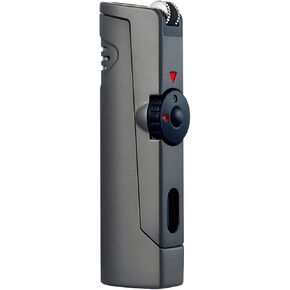 Double Jet Flame Torch Lighter with Punch and Gas Window Multi-Functional Cool Lighters Refillable Butane Adjustable Flame Windproof (Gas Not Included)