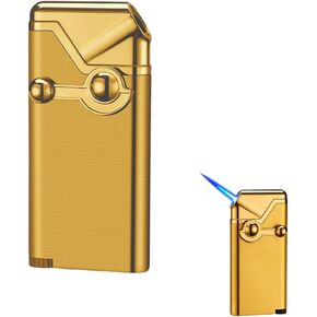 Torch Lighter,Refillable Butane Lighter,Jet Lighter,Creative Rocker Cool Lighter,Windproof Portable Lighter Grill Camping Lighter Best Boyfriend Gifts(No Gas) (Black) in Saudi Arabia