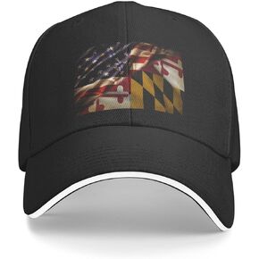 Combined Tigray and USA Flag Classic Baseball Caps,Adjustable Sandwich Cap, Black Casquette Hats Outdoor Trucker Dad Hat