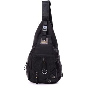 Sling Backpack Sling Bag Crossbody Daypack Chest Shoulder Pack for Men Women