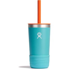 Hydro Flask Kids Tumbler Jr. Stainless Steel Vacuum Insulated Tumbler Cup with Lid and Straw for Cold Water and Drinks for Sports, School, Camp, Lunch
