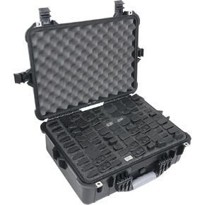 Case Club 90 Pistol Magazine Case, Protective Hard Case, Waterproof & Crushproof, Pressure Valve, Folding Handles & Lockable, Airline Approved