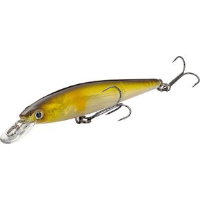 Strike King (HCKVDJ100-669 KVD Jerkbait 100 طُعم صيد بخطافين، 669 - Clear Ayu، 1/4 أونصة، 3 5/8 بوصة