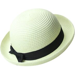 Caps for Men Straw Bowler Hat Mens Straw Hats Mens Caps Women’s Hat Foldable Sun Hat Wide Brim Dome Sun