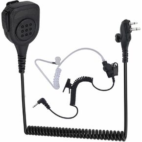 WODASEN Waterproof Radio Speaker Mic Walkie Talkie Microphone Handheld Shoulder Lapel Mic for Hytera BD502 BD502i BD552i BD612i PD402i PD482i PD562i PD502 PD502i TC-508 RCA RDR2500 (128, Black)