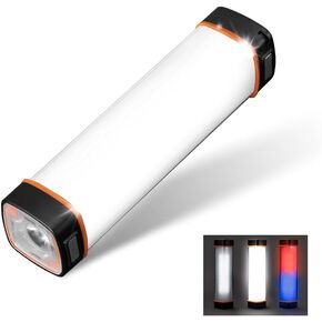 600LM LED Torch Light - Rechargeable Flashlight w/ 6000mAh Power Bank, 6 Lighting Modes & Magnetic Base, IP65 Waterproof Portable Spotlight Floodlight for Camping Hiking Backpacking Emergency