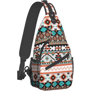 American Flag with Camouflage Sling Bag For Women Men, Crossbody Sling Backpack, Chest Bag for Hiking Travel Daypack, Multipurpose Lightweight Shoulder Bag